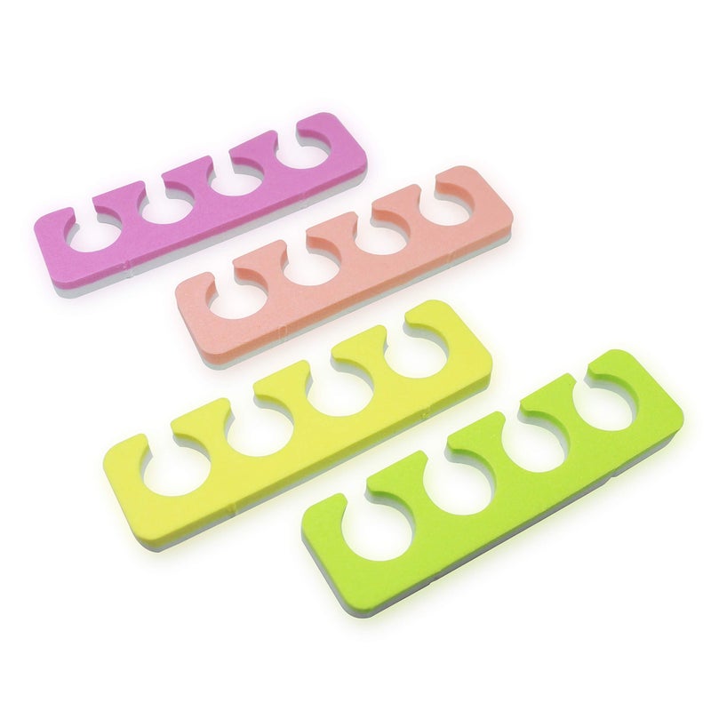ZMOI 120 PCS Premium Pedicure Toe Separators - Soft & Durable Bulk Salon Pedicure Accessories - 4 Colors - Image 3